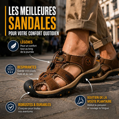 Rivano | Sandales Orthopédiques en Cuir