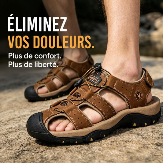 Rivano | Sandales Orthopédiques en Cuir